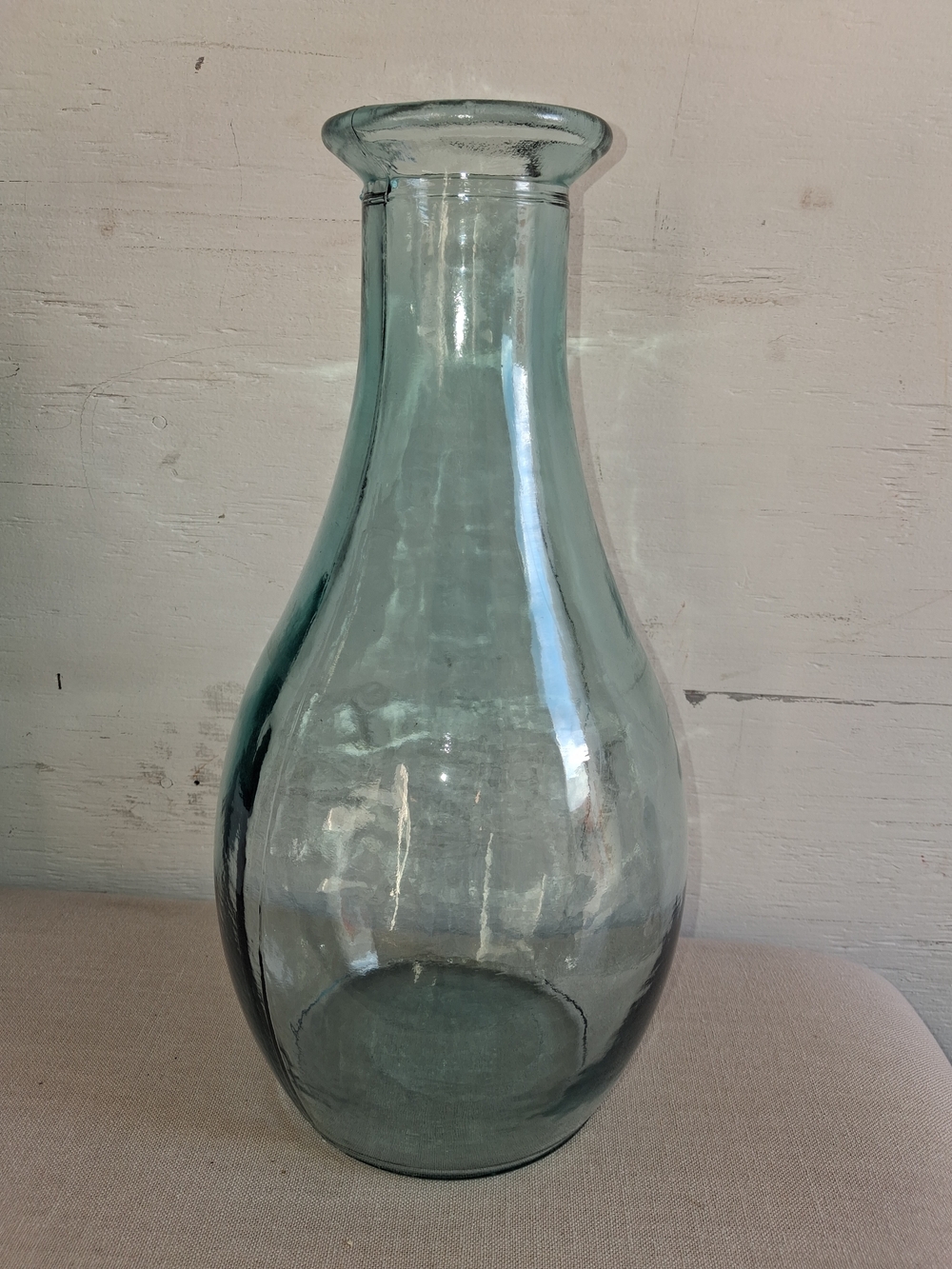 Clear Aqua Glass Vase - Home Accents